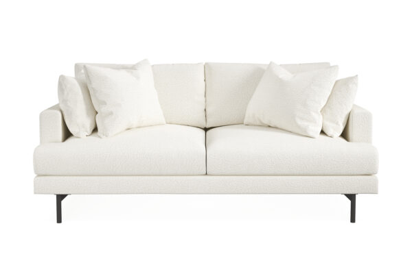 Menard Dyp 3-seters Sofa 205 cm bred - Hvit / Beige / Bouclé