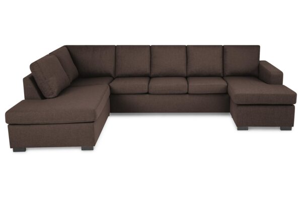 Crazy U-sofa XL Divan Høyre - Brun