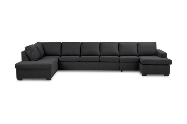 Crazy U-sofa XXL Divan Høyre - Mørkegrå