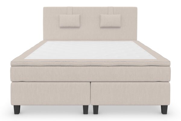 Superior Lyx Komplett Sengepakke 160 cm Beige - Svarte Ben