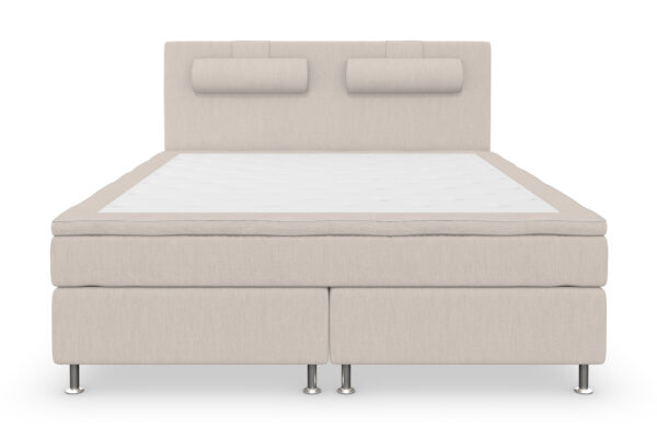 Superior Lyx Komplett Sengepakke 180 cm Beige - Sølvben