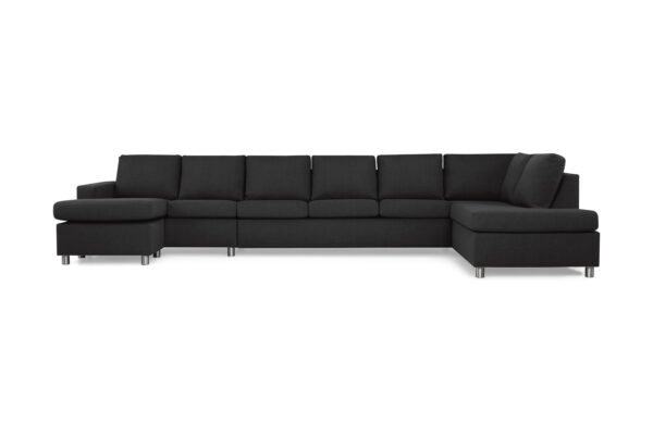 Crazy U-sofa XXL Divan Venstre - Antrasitt