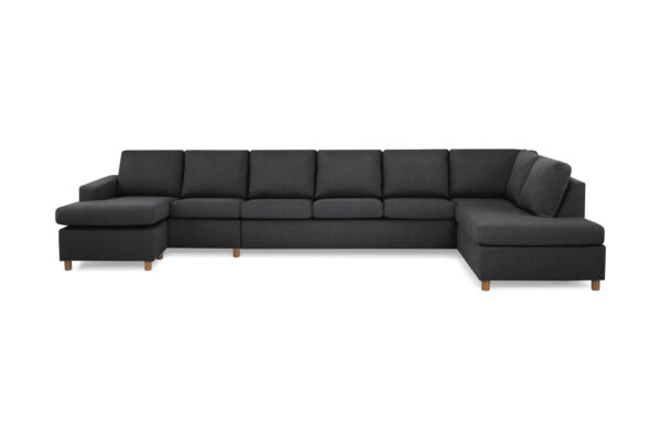 Crazy U-sofa XXL Divan Venstre - Mørkegrå