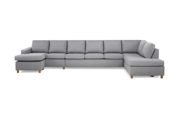 Crazy U-sofa XXL Divan Venstre - Lysegrå