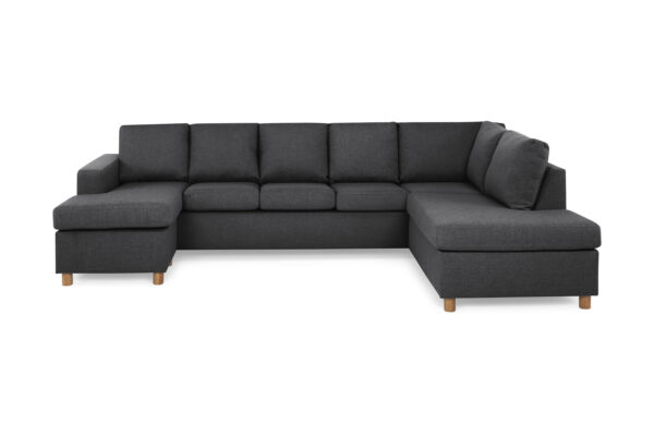 Crazy U-sofa XL Divan Venstre - Mørkegrå