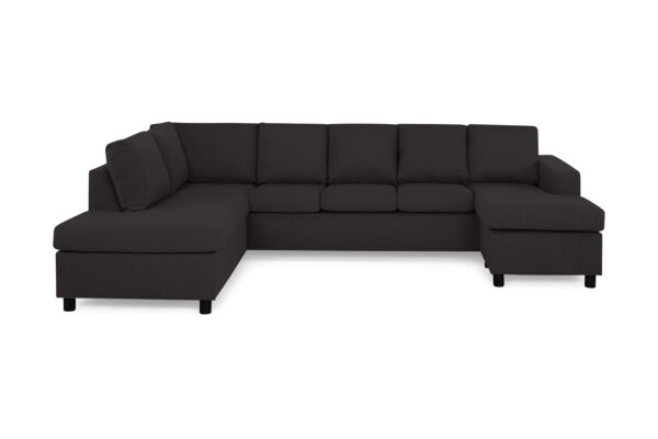 Crazy U-sofa XL Divan Høyre - Antrasitt