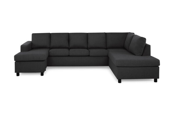 Crazy U-sofa XL Divan Venstre - Antrasitt