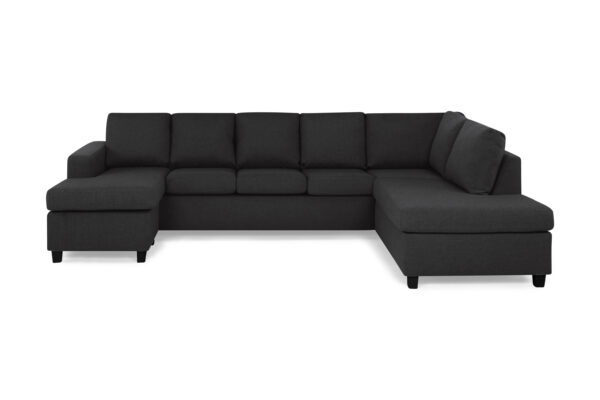 Crazy U-sofa XL Divan Venstre - Antrasitt