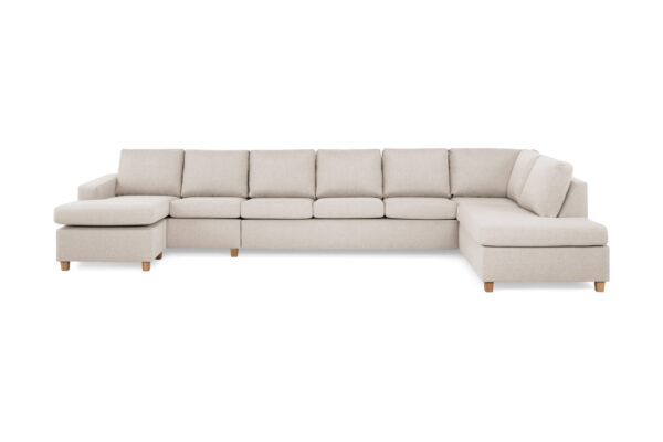 Crazy Stor U-sofa XXL Divan Venstre - Beige