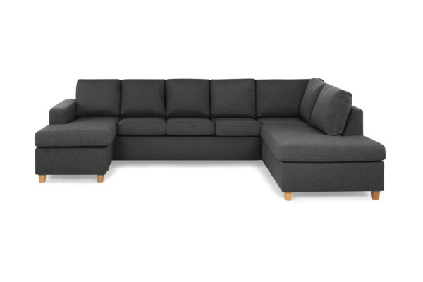 Crazy U-sofa XL Divan Venstre - Mørkegrå