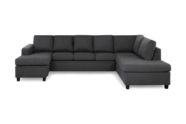 Crazy U-sofa XL Divan Venstre - Mørkegrå