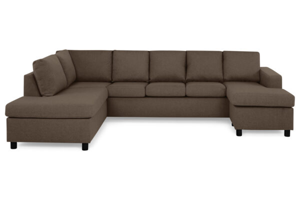 Crazy U-sofa XL Divan Høyre - Brun