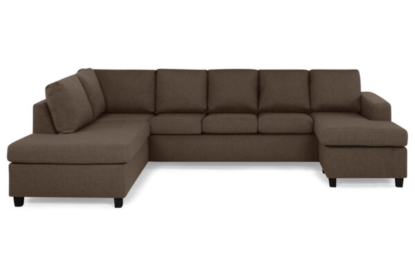 Crazy U-sofa XL Divan Høyre - Brun