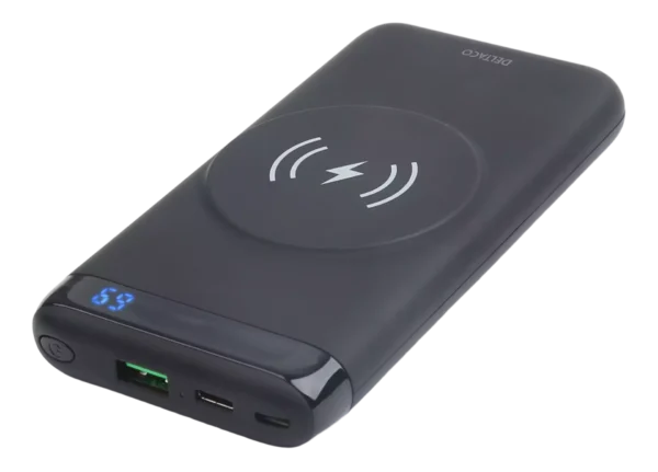 Trådløs PD Power Bank med klokke lader