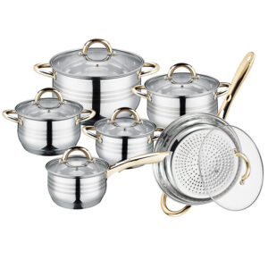 Royalty Line grytesett 12 deler gull | Kjele