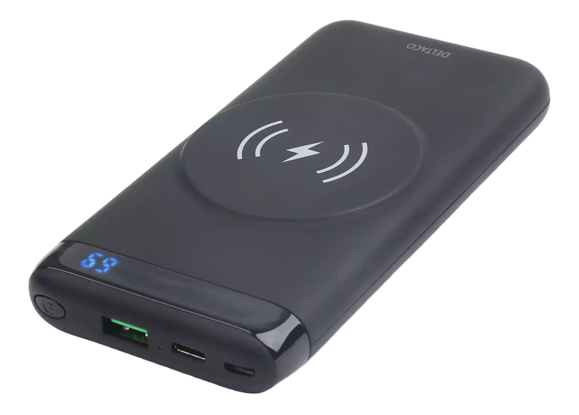 Trådløs PD Power Bank med klokke lader